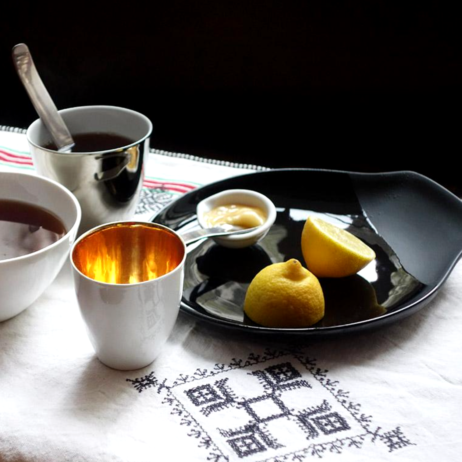 Small Cup, Gold & Porcelain