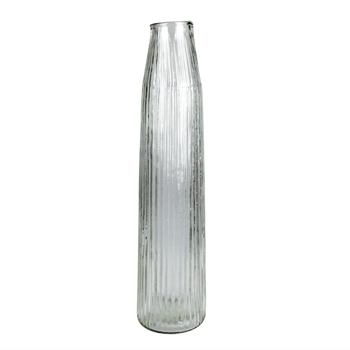 Melba Ribbed Glass Vase