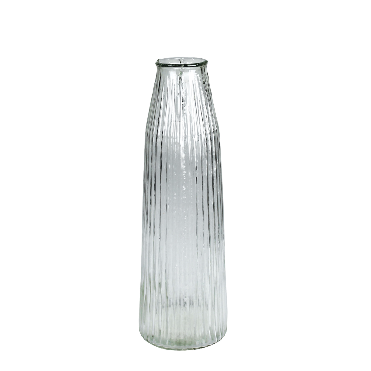 Melba Ribbed Glass Vase