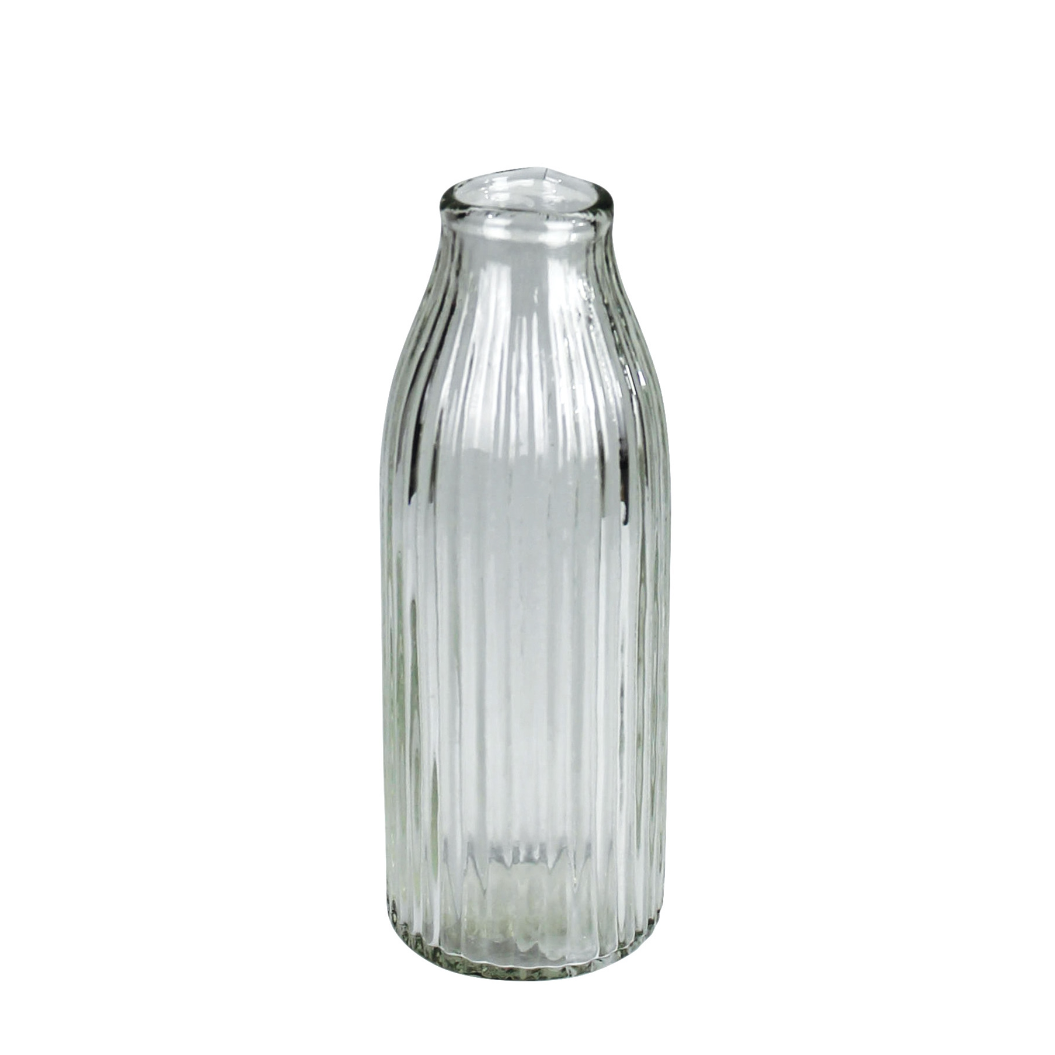 Melba Ribbed Glass Vase