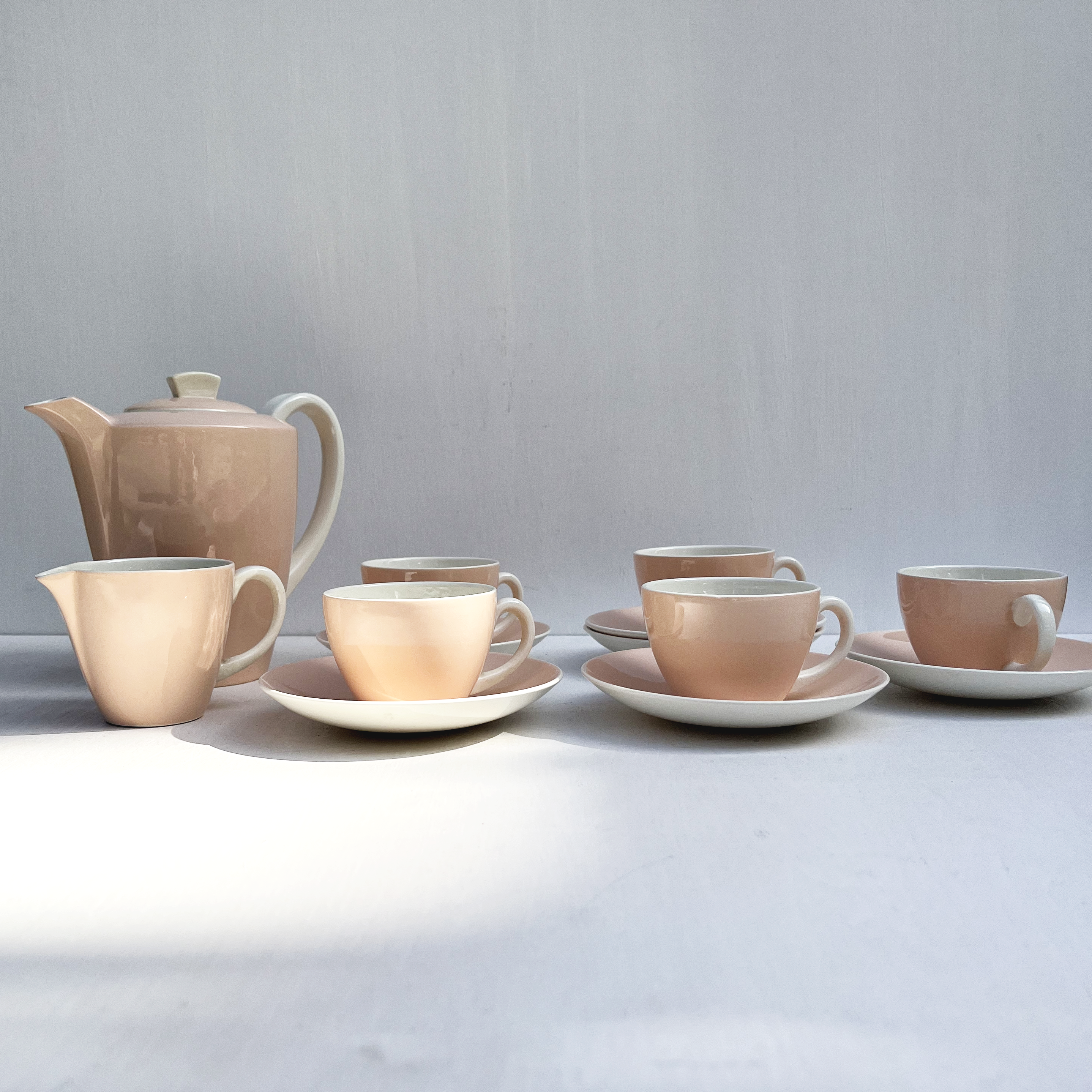 Mid-Century English Tea Service, Set of 7
