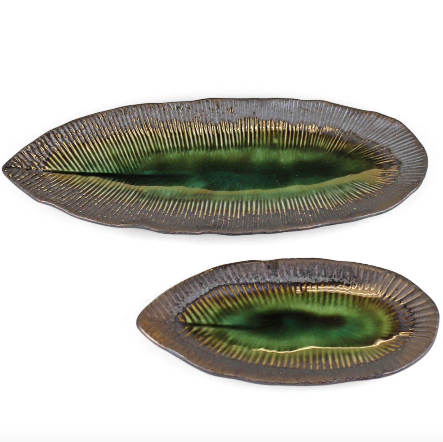 Midori Ridge Oval Serving Plate