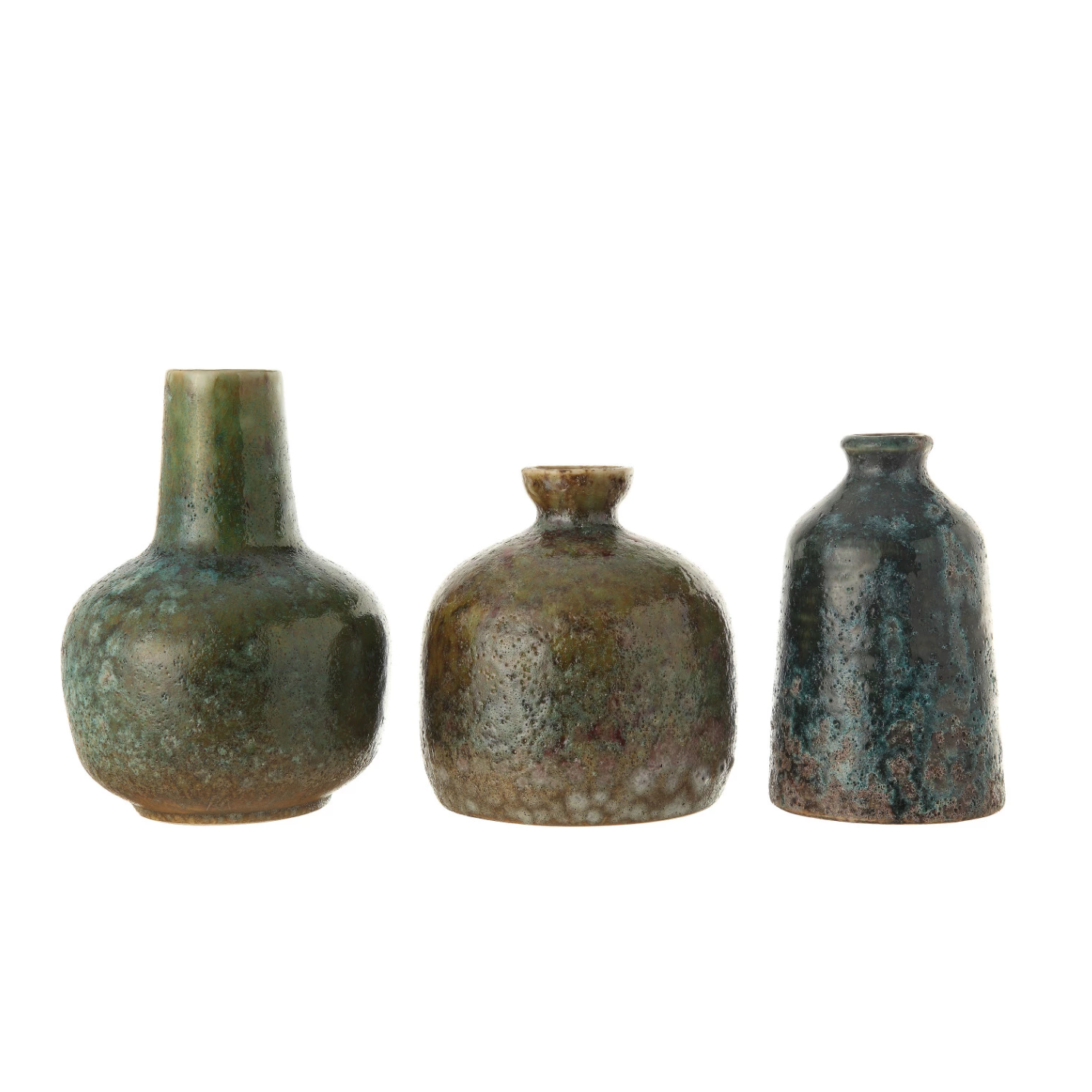 Moss Stoneware Vases