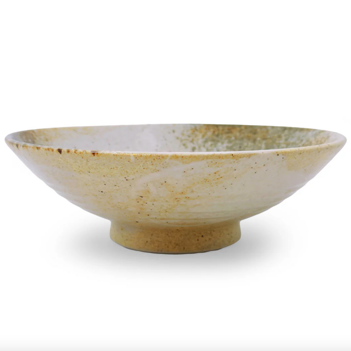 Moss White Serving Bowl