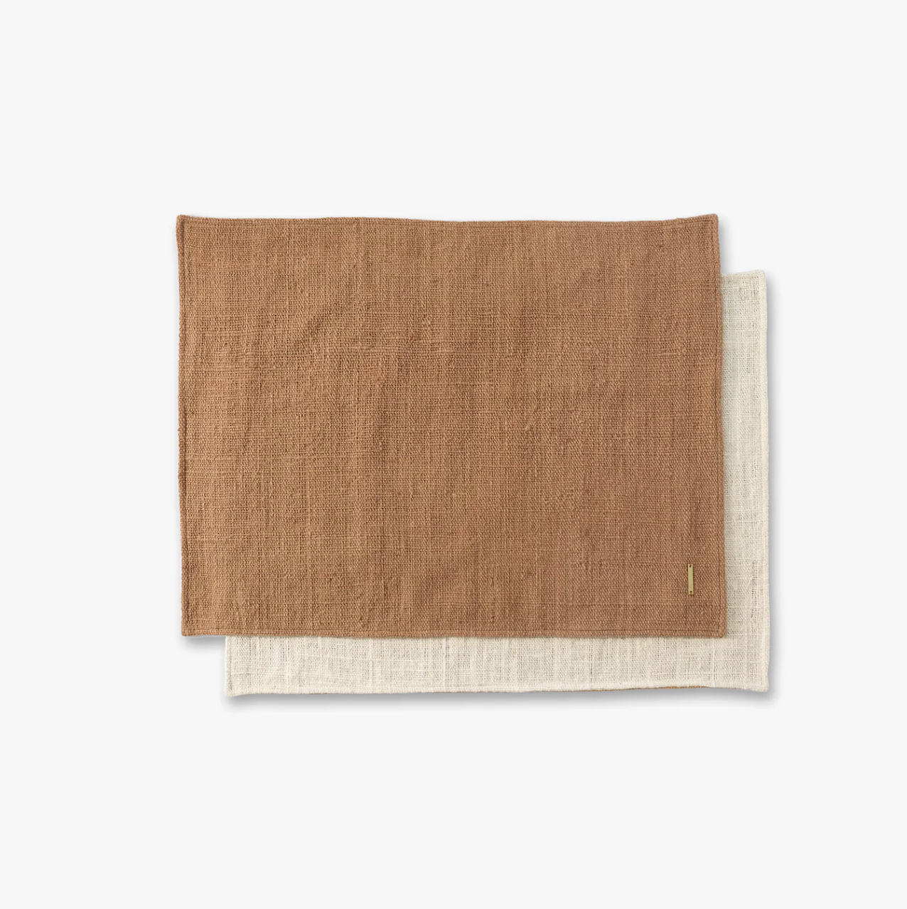 Natural Cotton Reversible Placemats, Set of 2