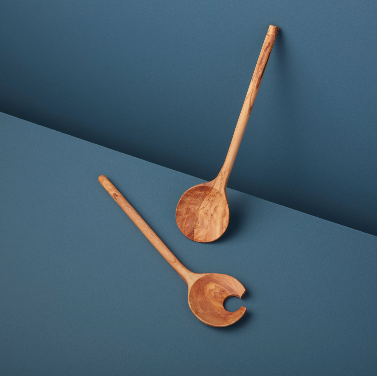 Olive Wood Crescent Serving Set