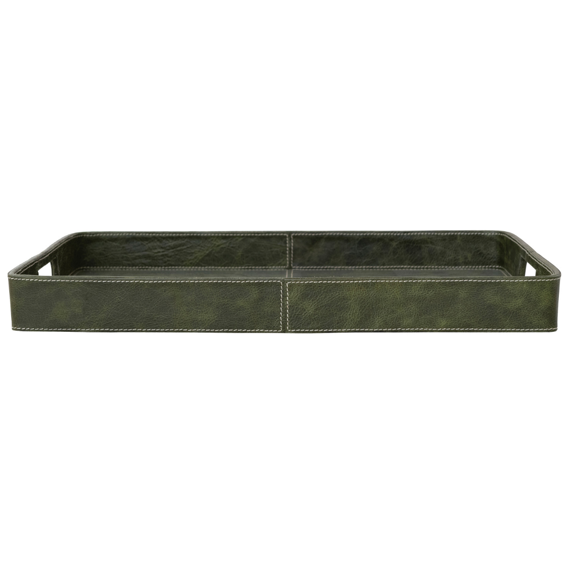 Olive Leather Tray