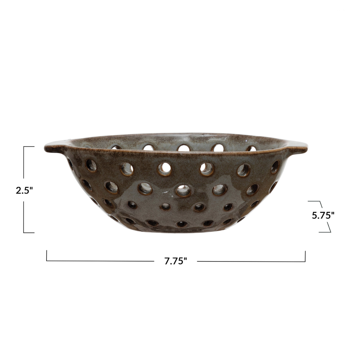 Stoneware Oval Berry Bowl