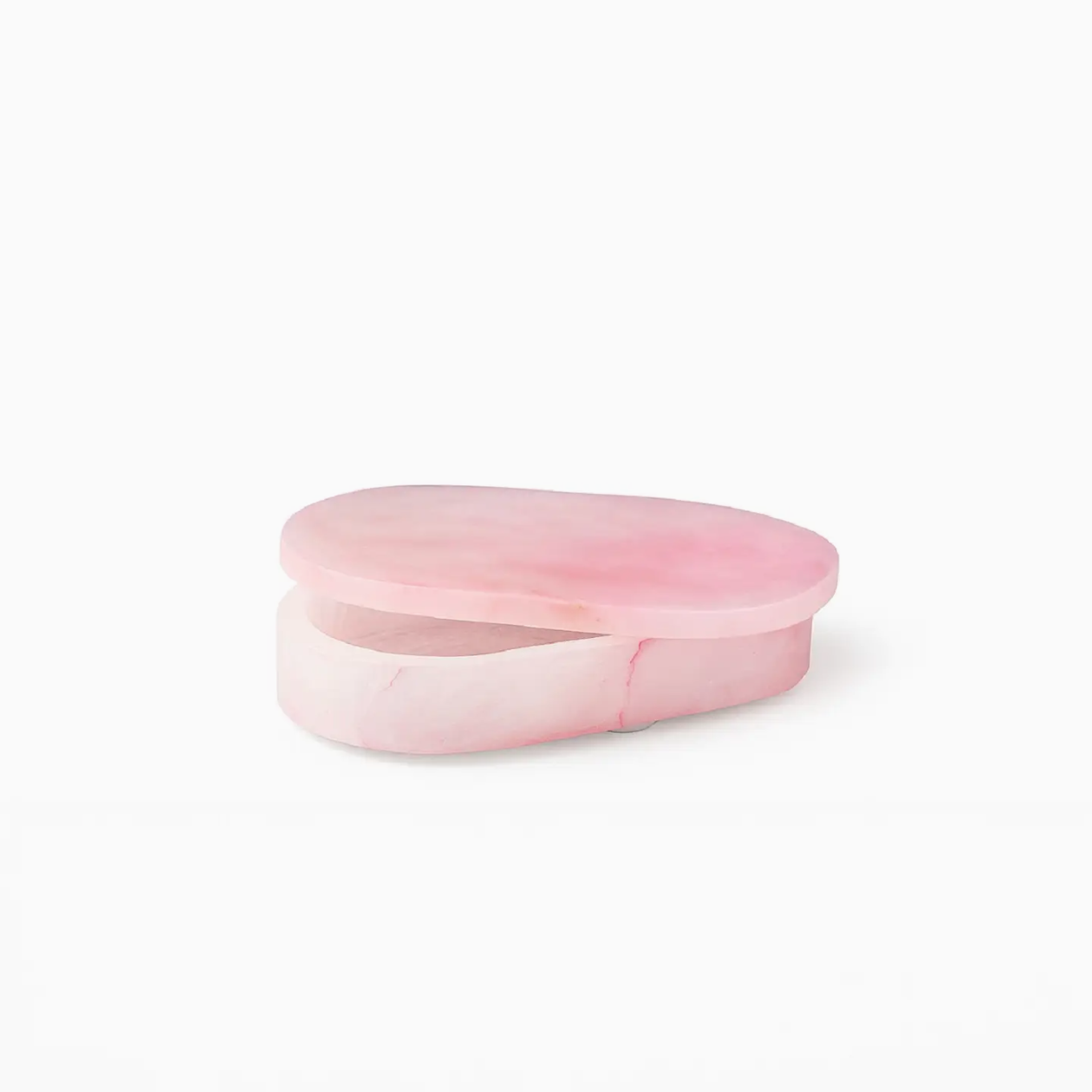 Pink Alabaster Oval Box