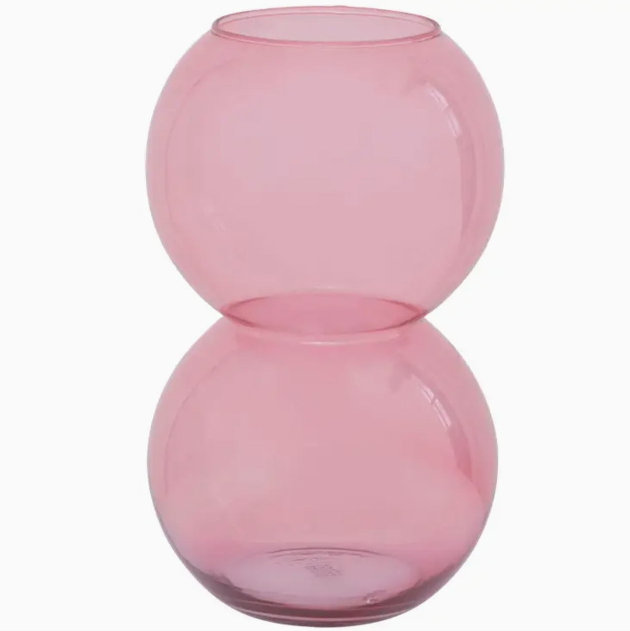 Pink Glass Bulb Vase