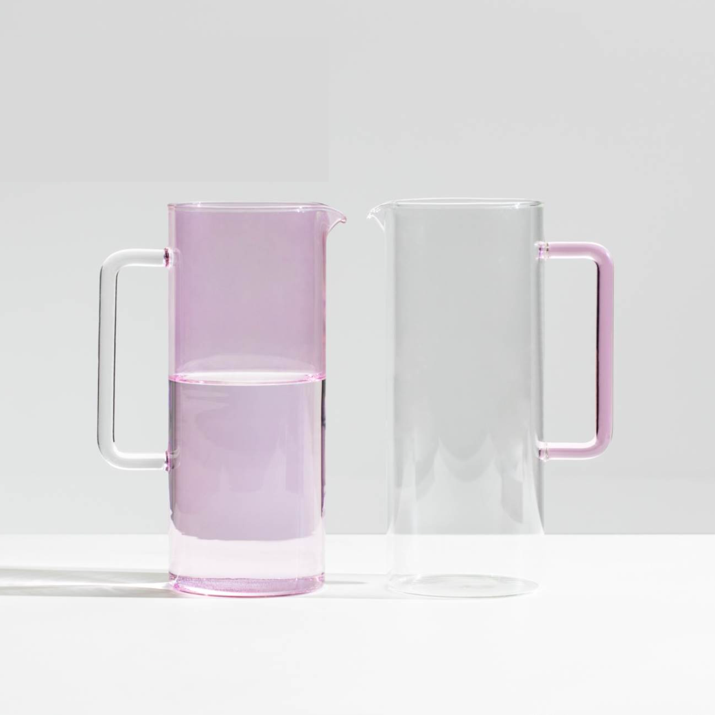 Pink Jug with Clear Handle