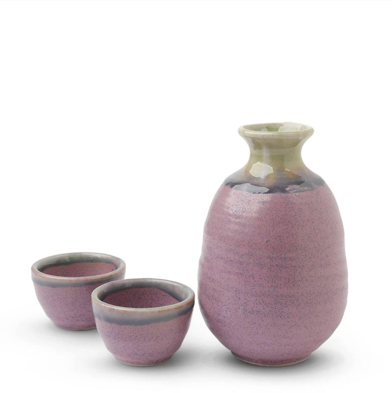 Purple Glaze Sake Set