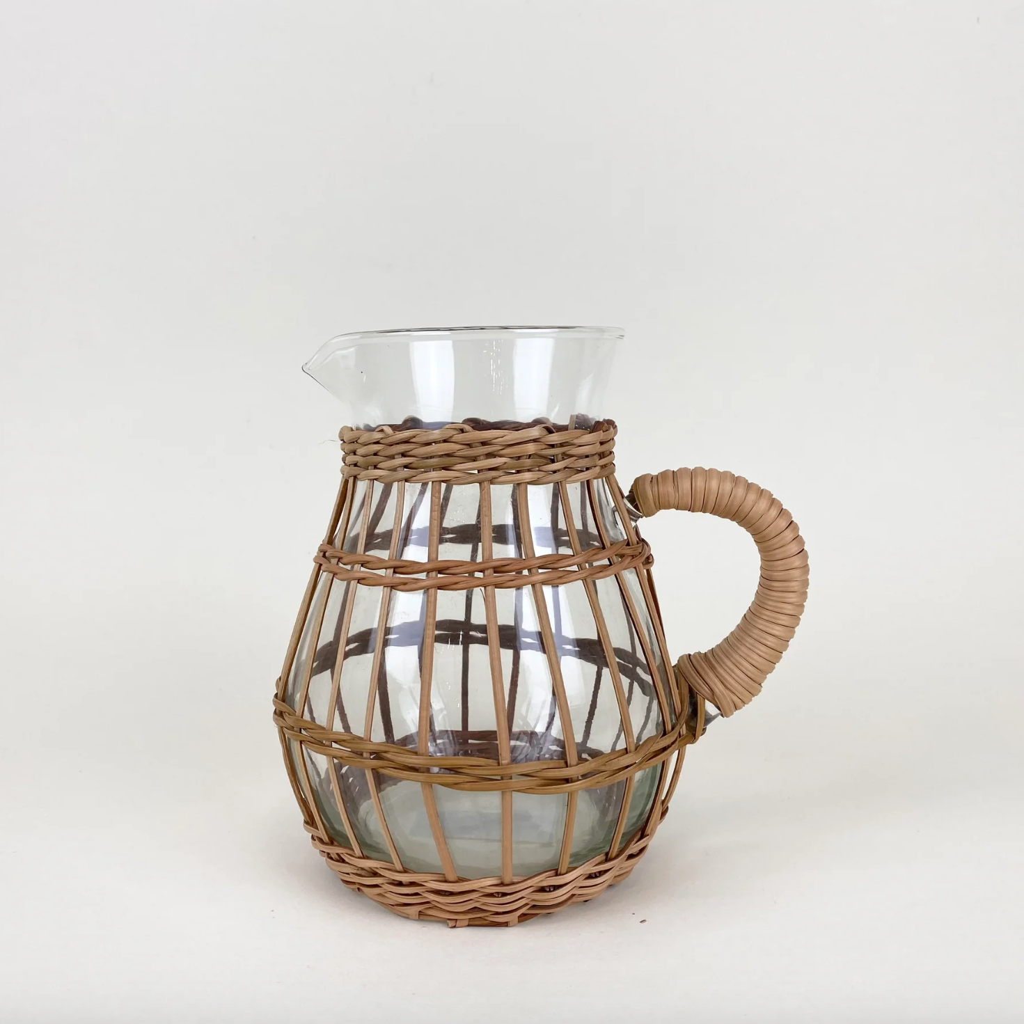 Rattan Tall Pitcher