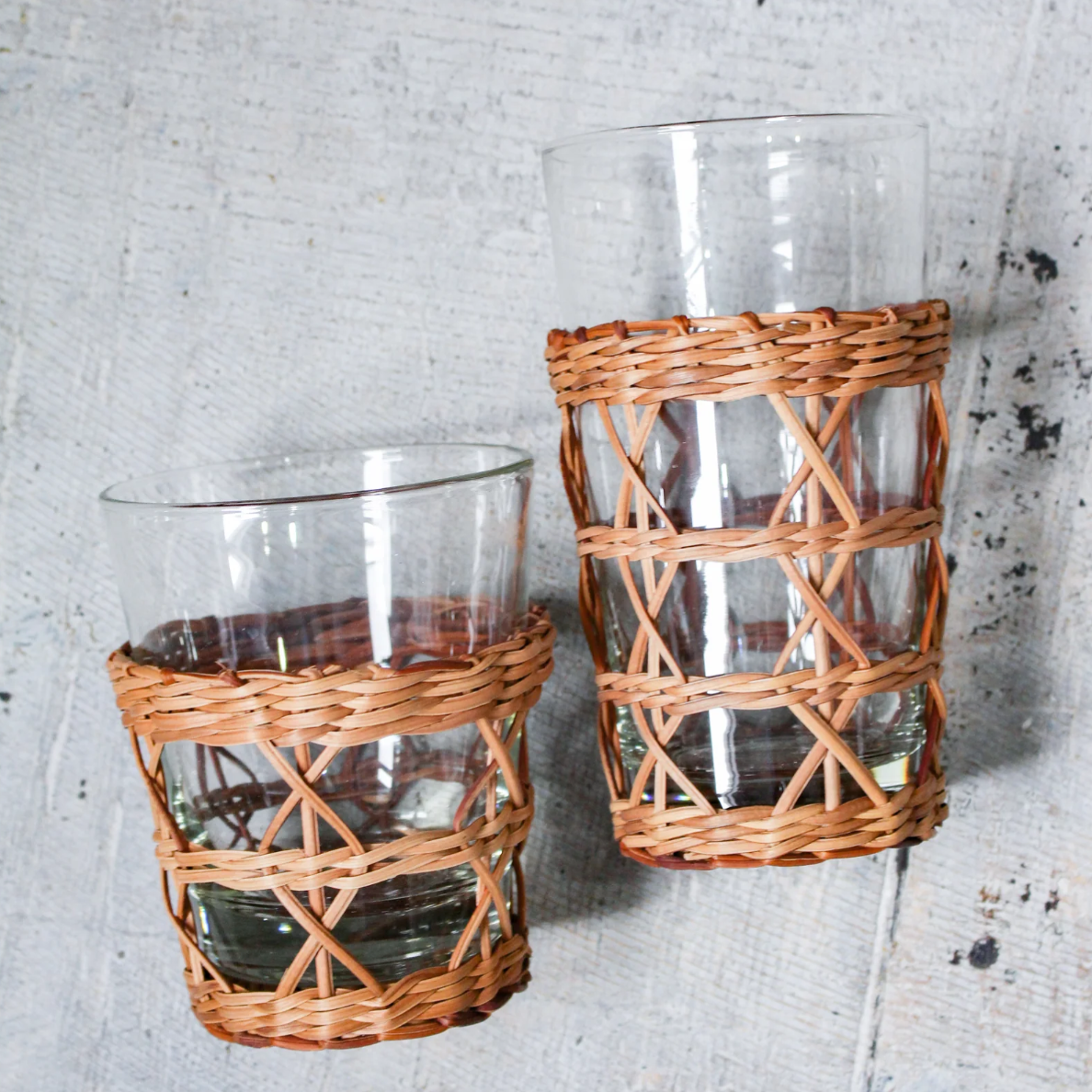 Rattan Wide Tumbler
