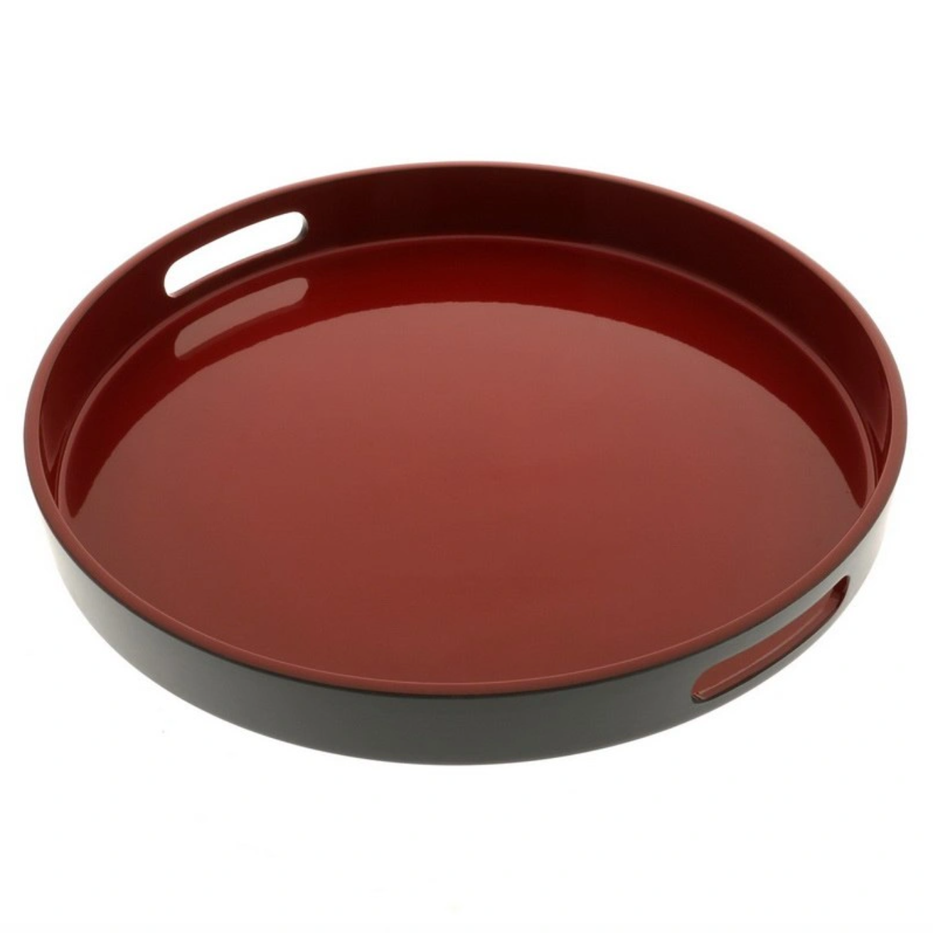 Round Lacquer Serving Tray