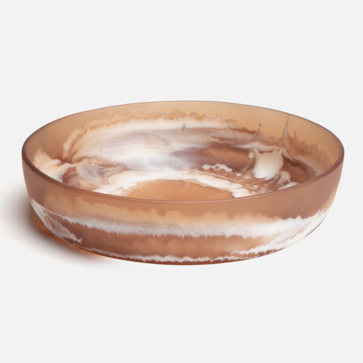 Resin Serving Bowl, Brown