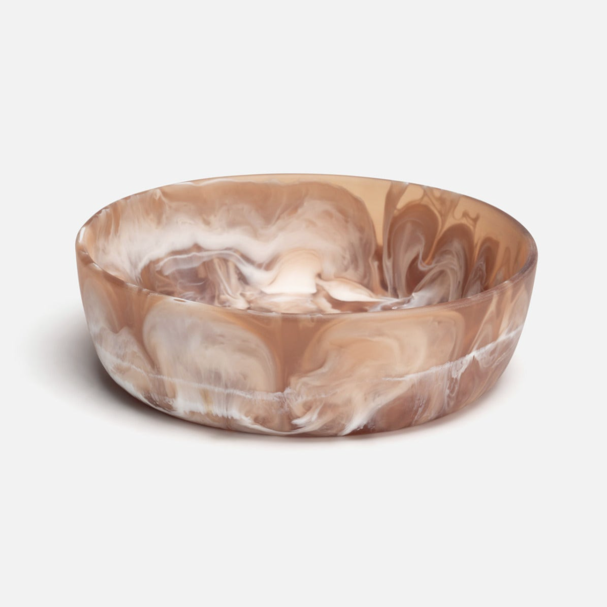 Resin Serving Bowl, Brown