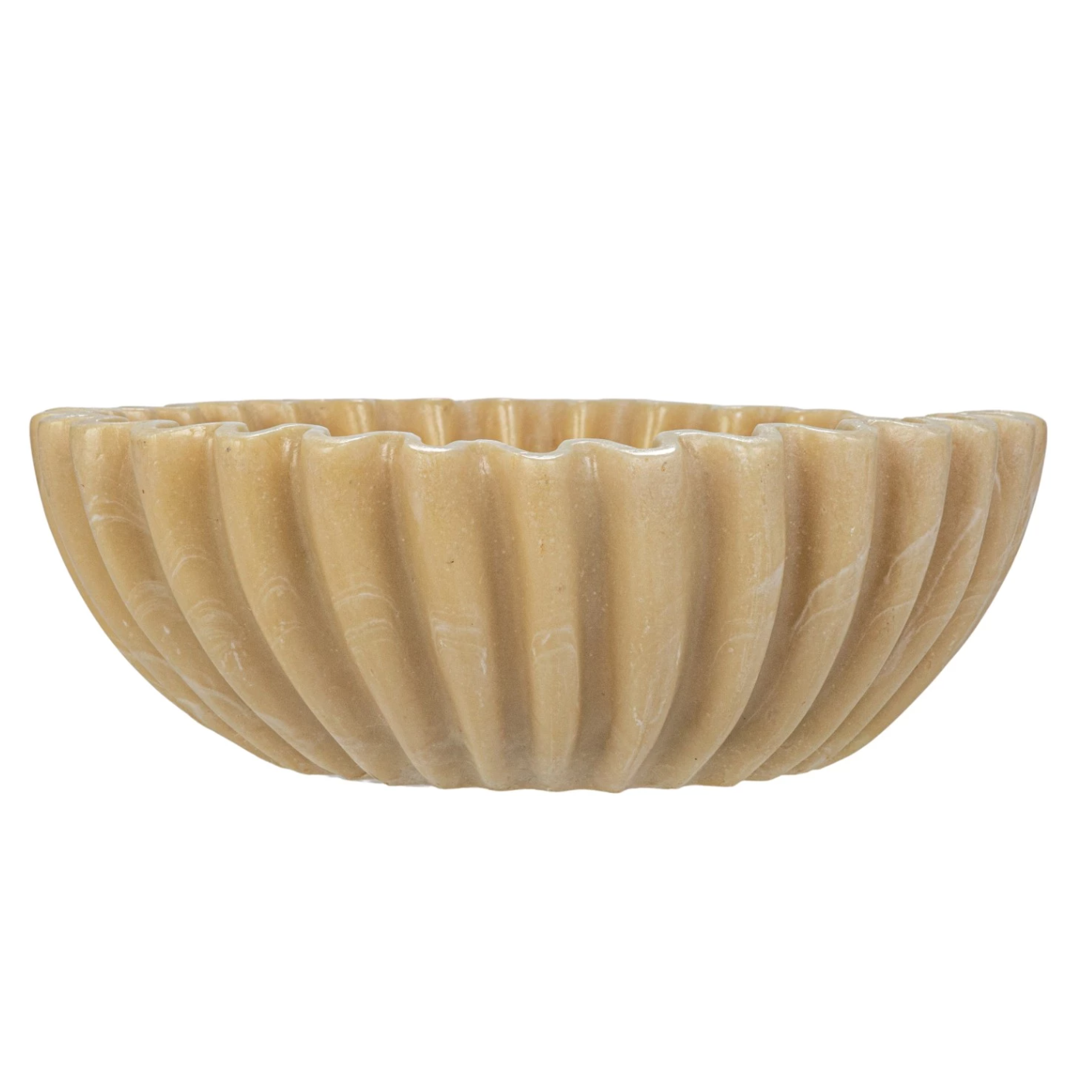 Decorative Resin Pleated Bowl