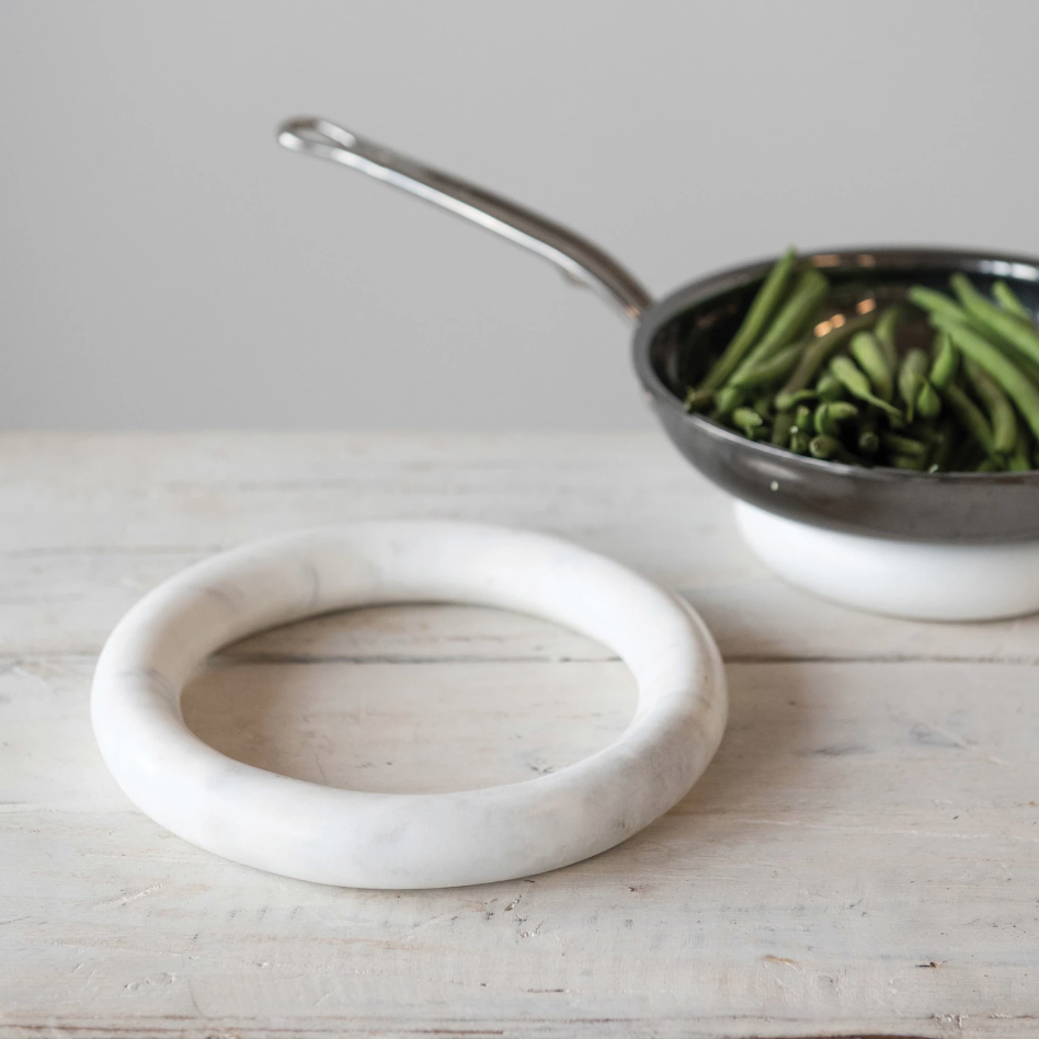 Round Marble Trivet