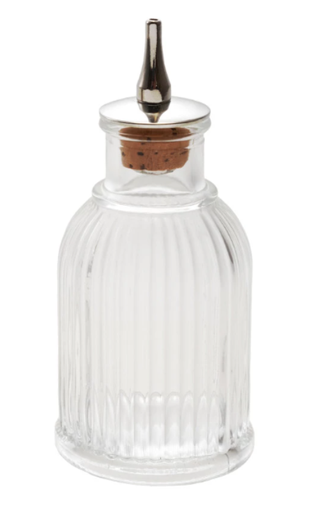 Pressed Glass Bitters Bottle