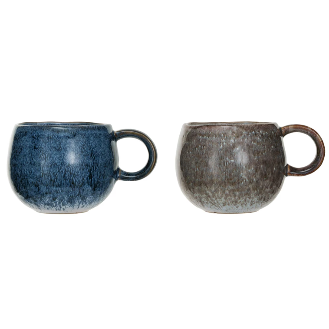 Round Stoneware Mugs