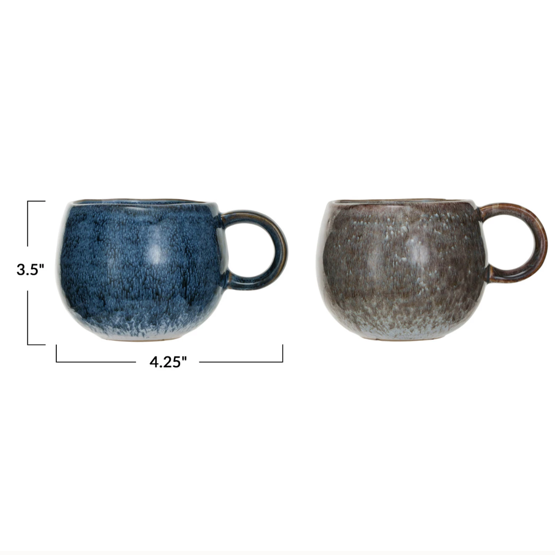 Round Stoneware Mugs