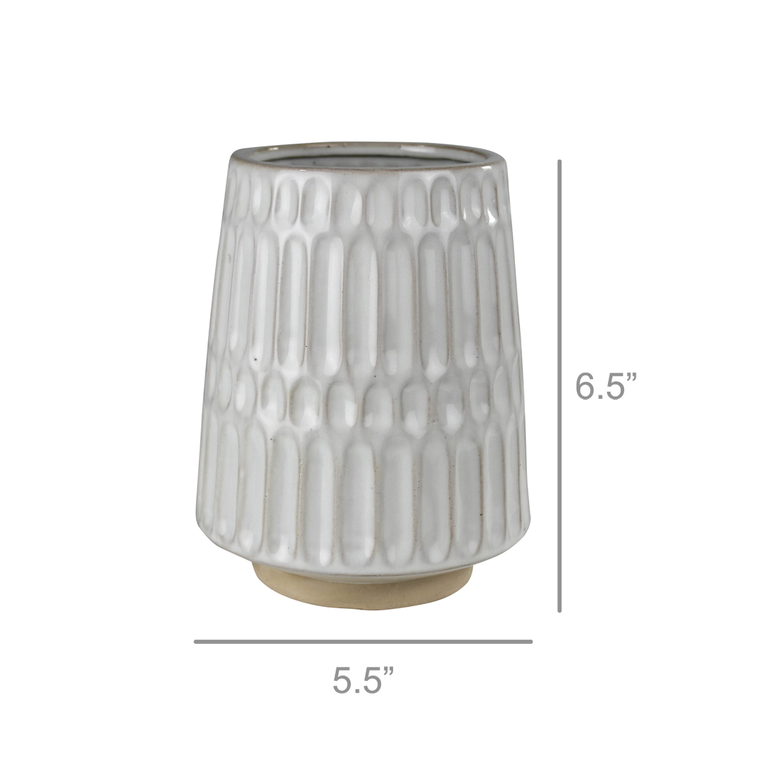 Scallop Ceramic Vase