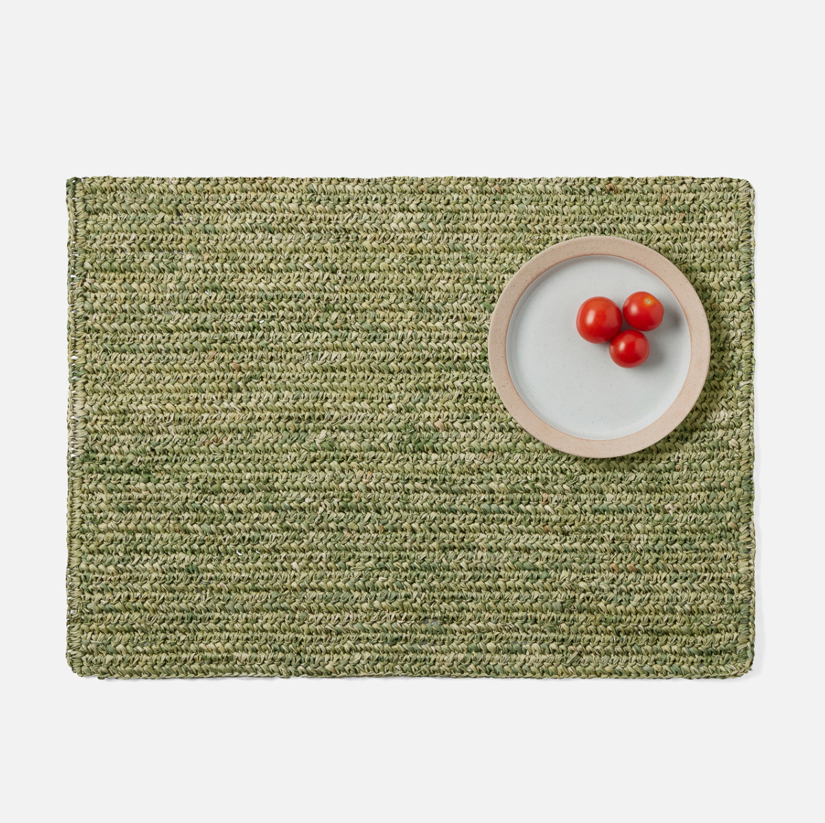 Moss Green Placemat Crochet, Set of 4