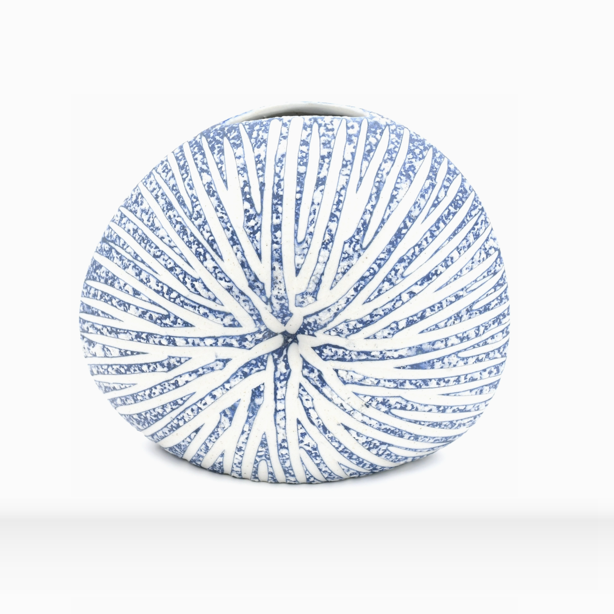 Handmade Seashell Vase, Small, Blue