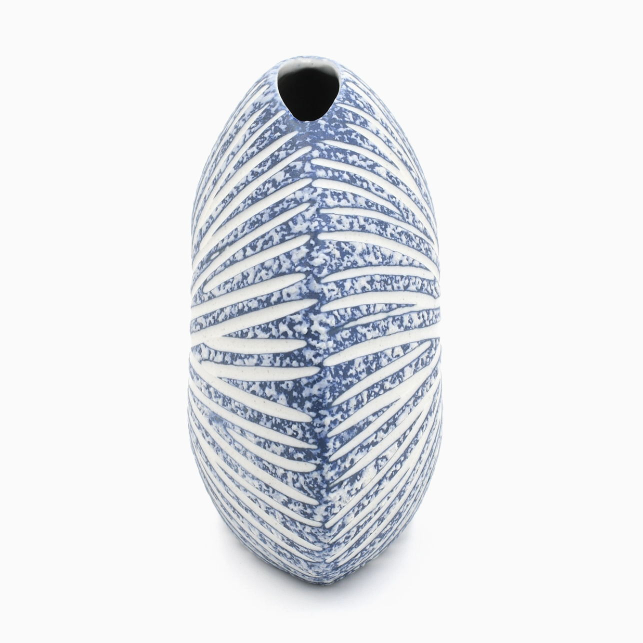 Handmade Seashell Vase, Small, Blue