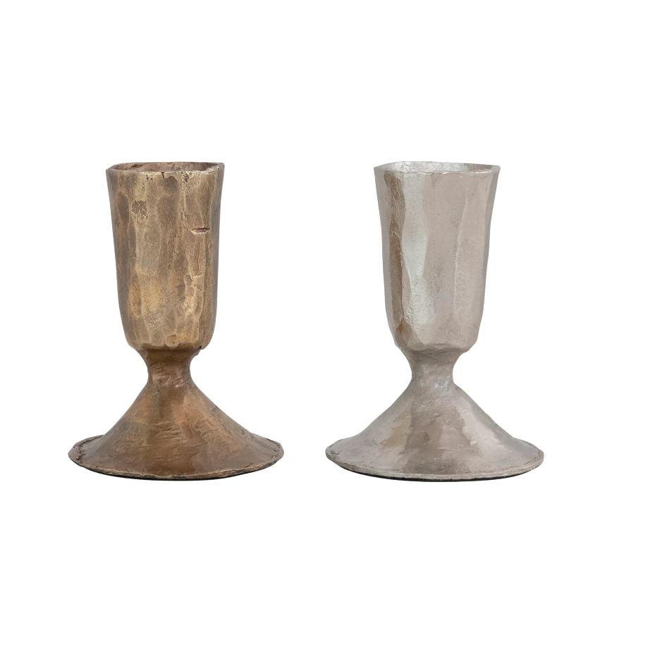 Short Hand Forged Cast Iron Taper Holder