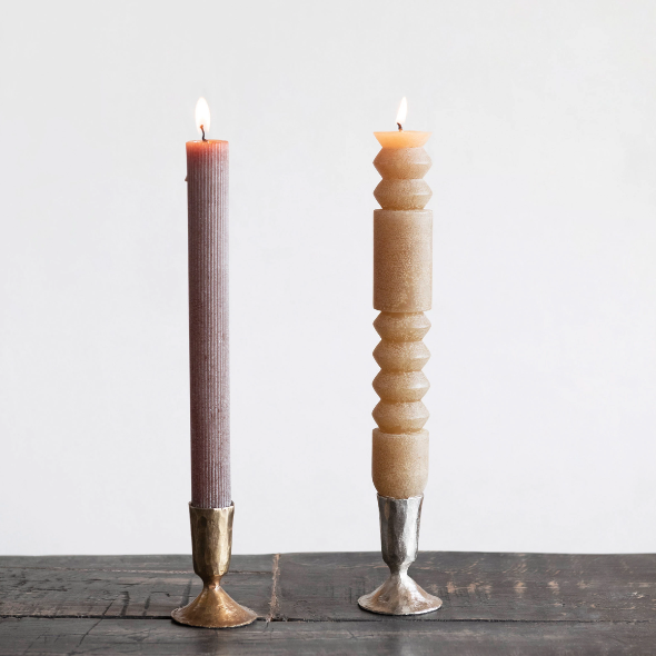 Short Hand Forged Cast Iron Taper Holder