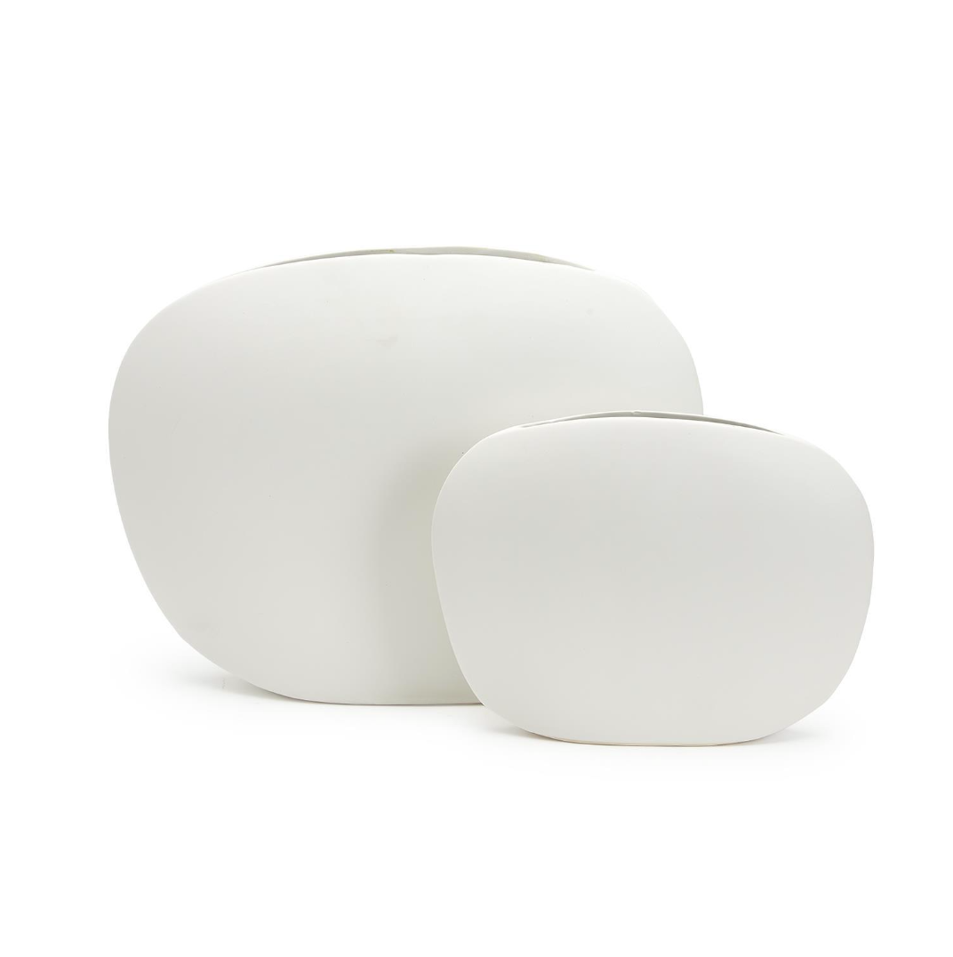 Matte White Sliver Vase