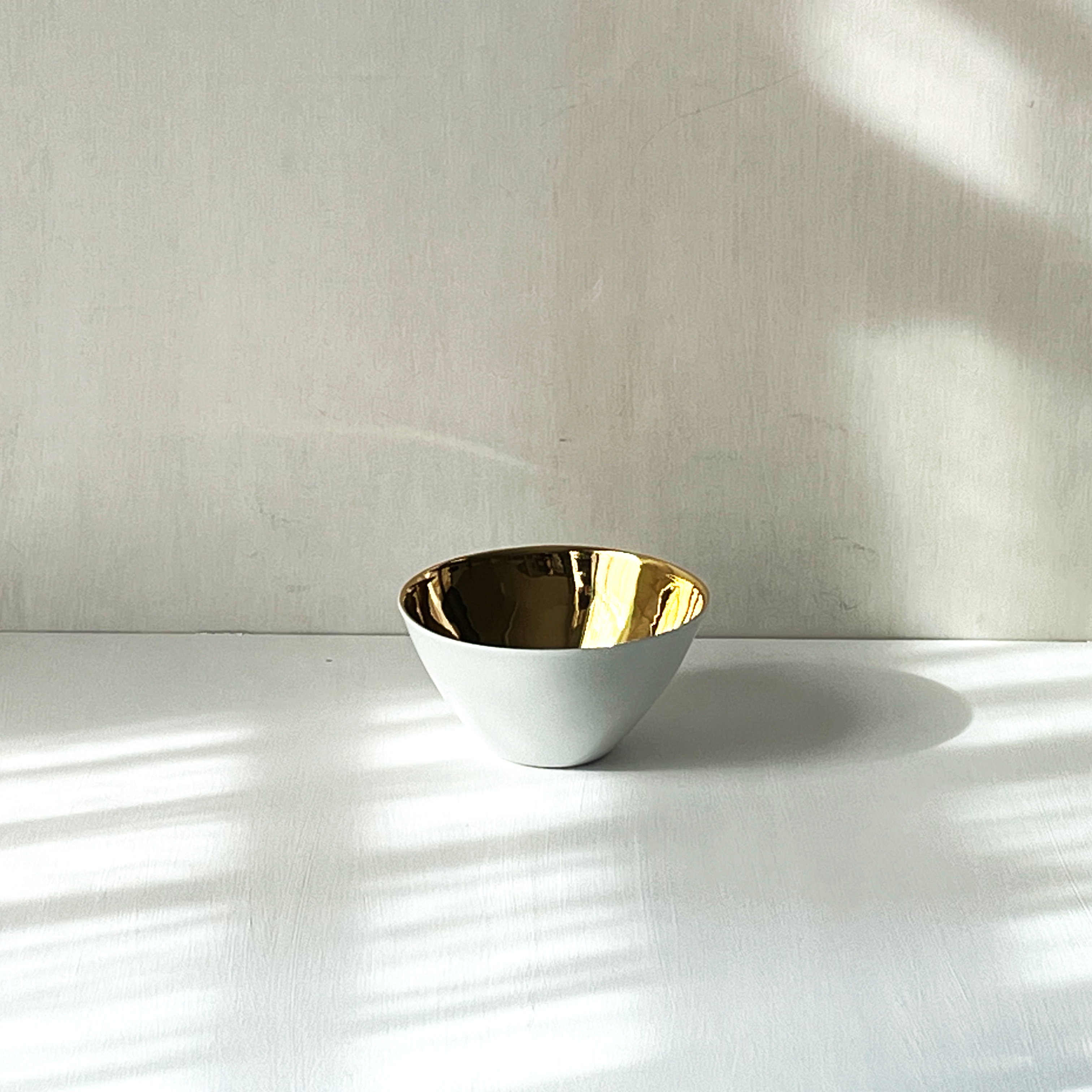 Small Bowl, Gold & Porcelain