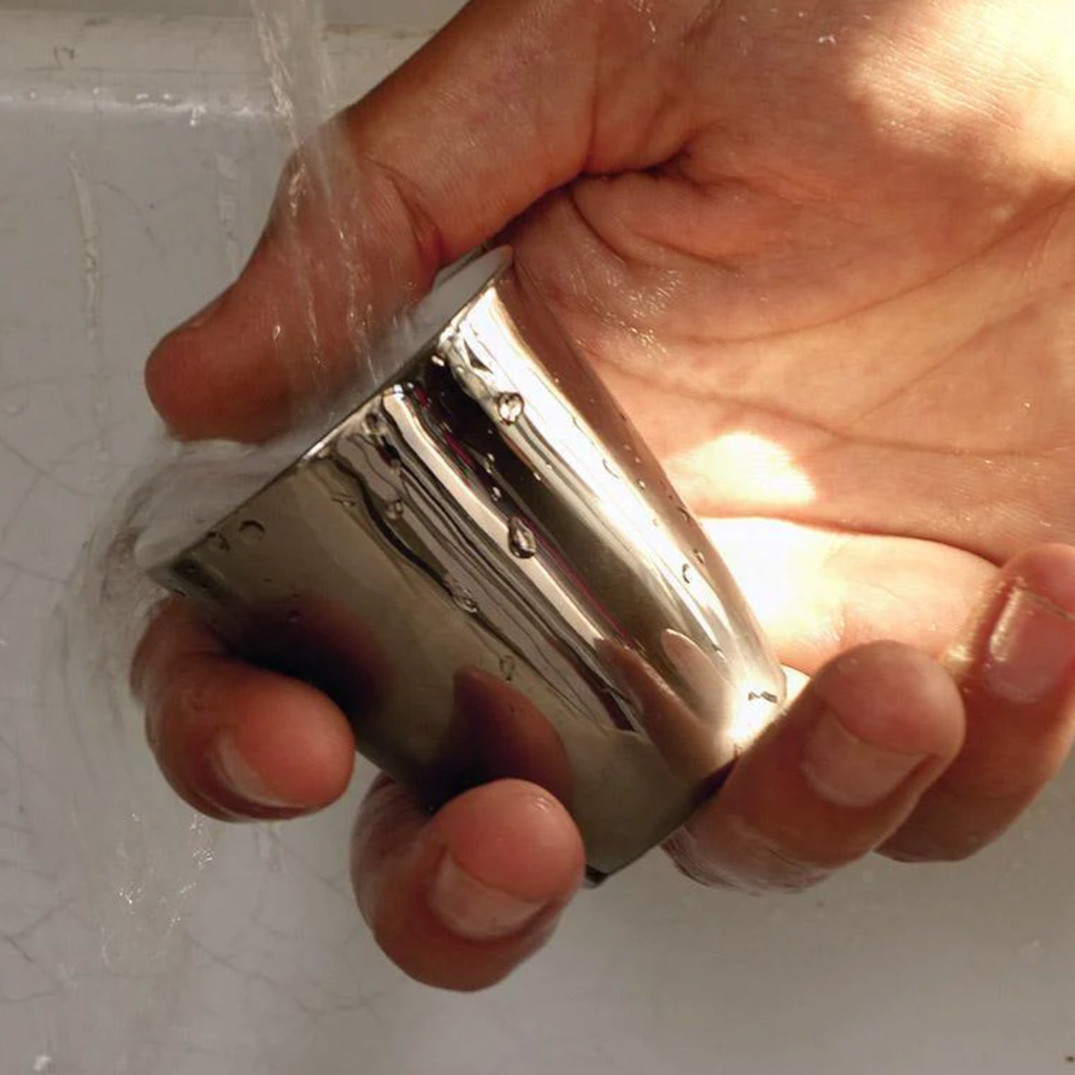 Espresso Cup, Platinum & Porcelain