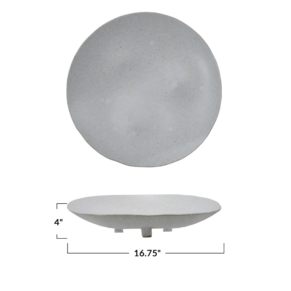Speckled Footed Platter