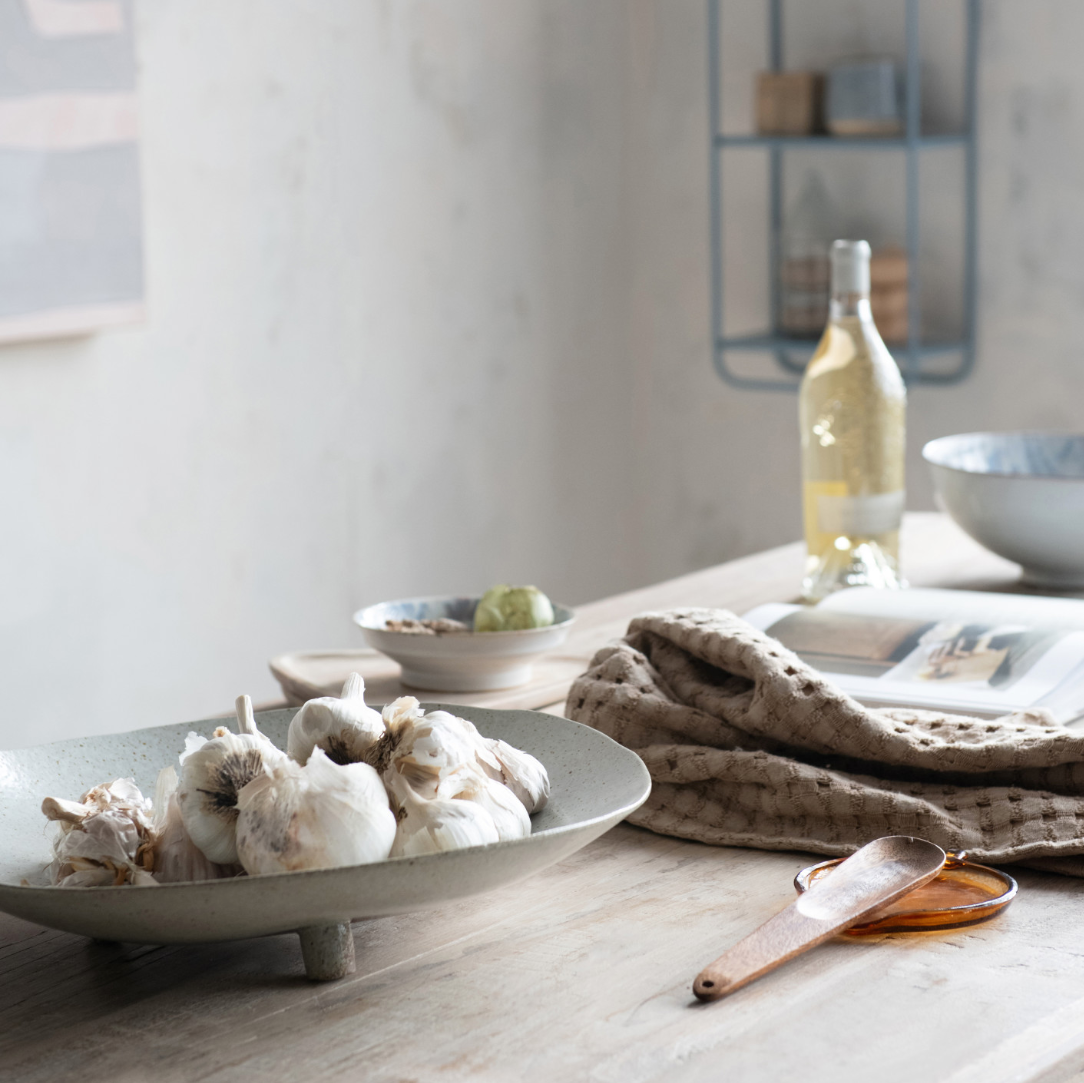 Speckled Footed Platter