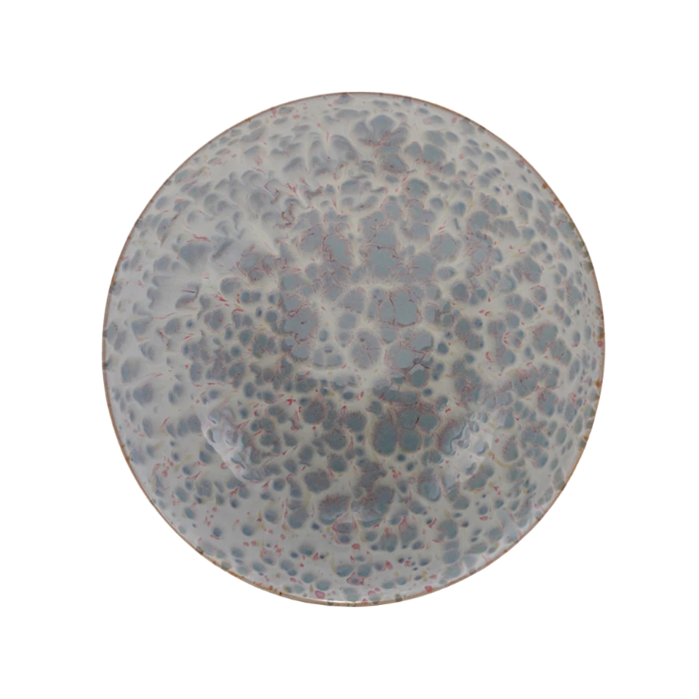 Blue and White Speckled Stoneware Bowl