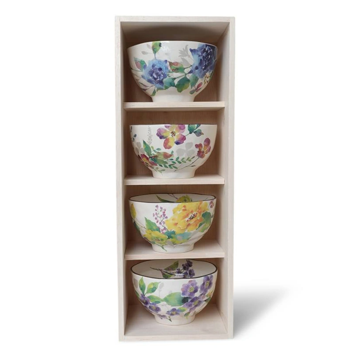 Spring Bloom Rice Bowls, Set of 4