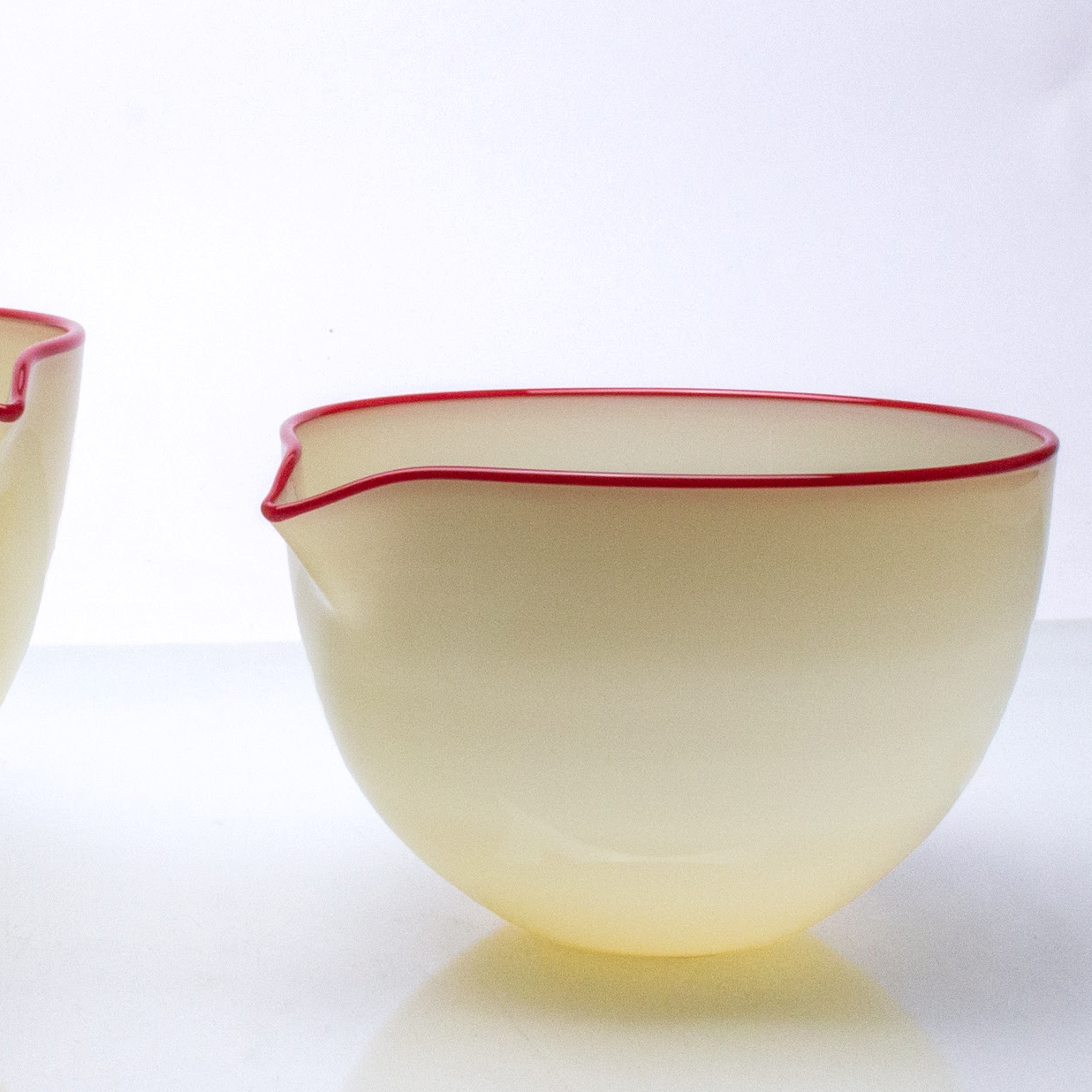 Spout Glass Bowls, Sand