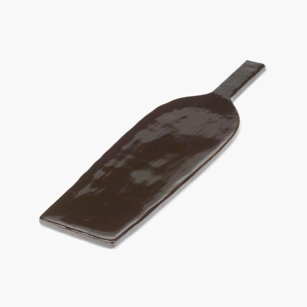 Handmade Stoneware Serving Board, Ebony