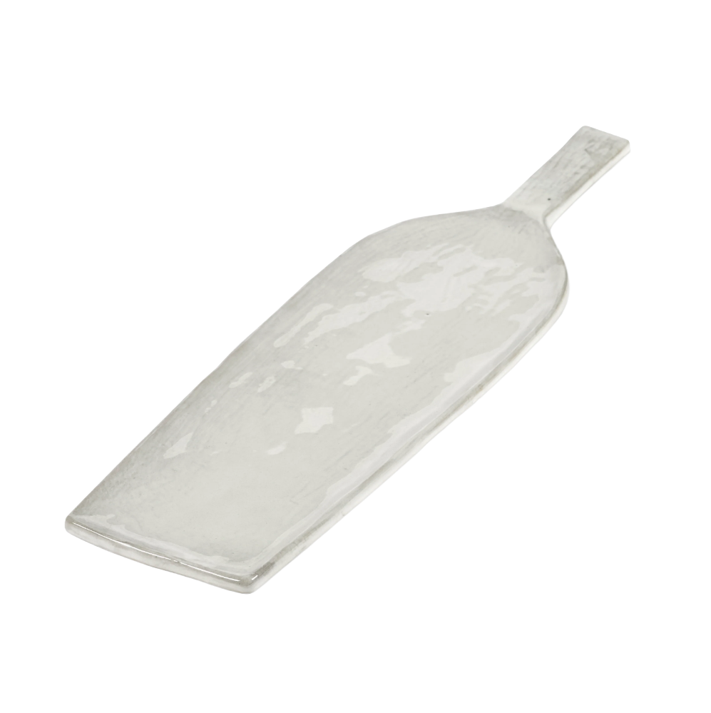 Handmade Stoneware Serving Board, Off White