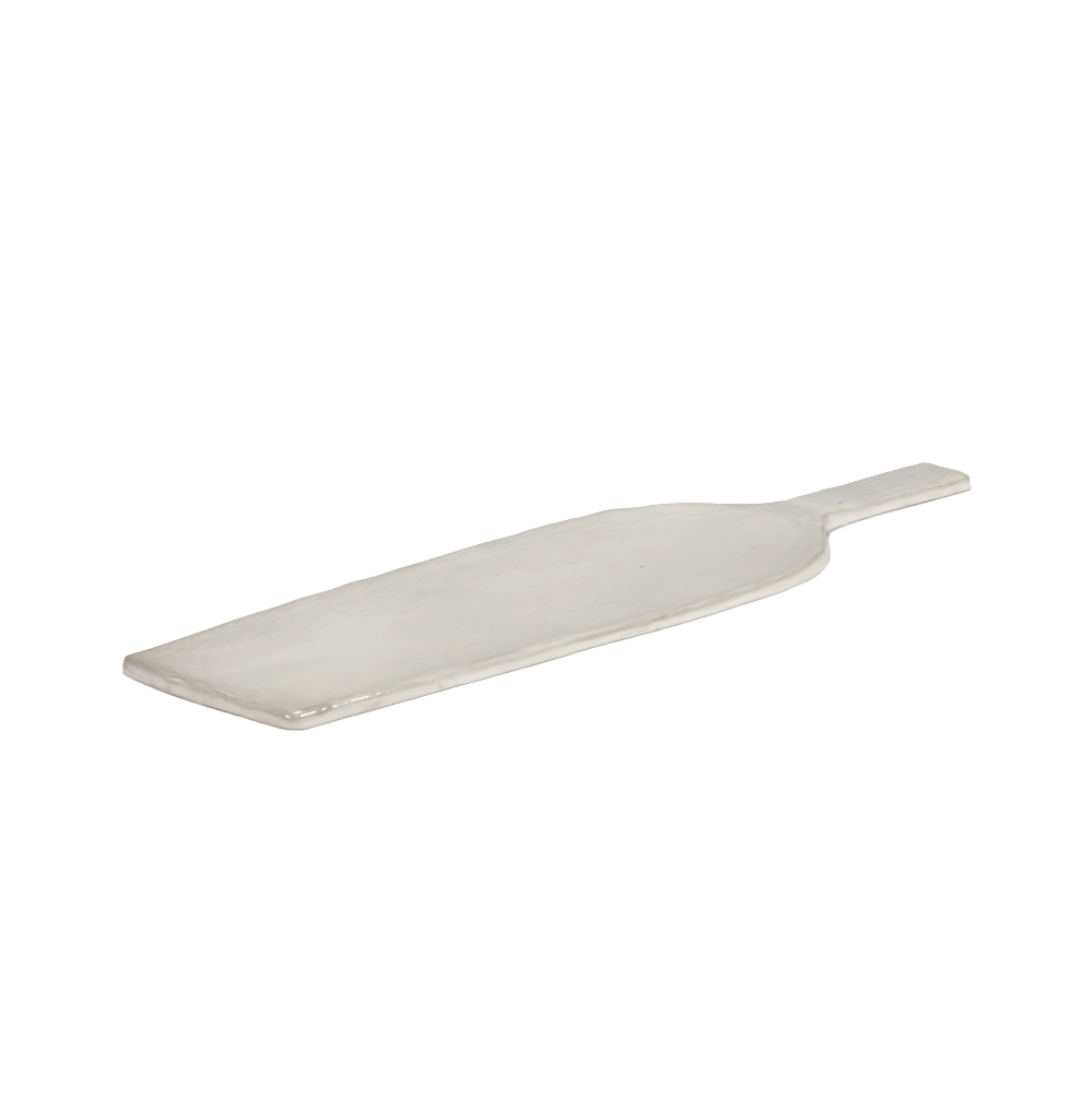 Handmade Stoneware Serving Board, Off White