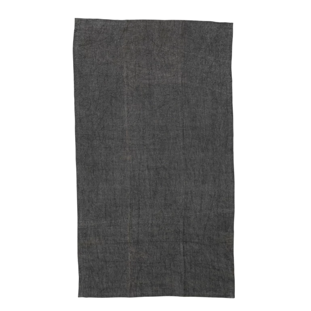 Slate Stonewashed Linen Tea Towel