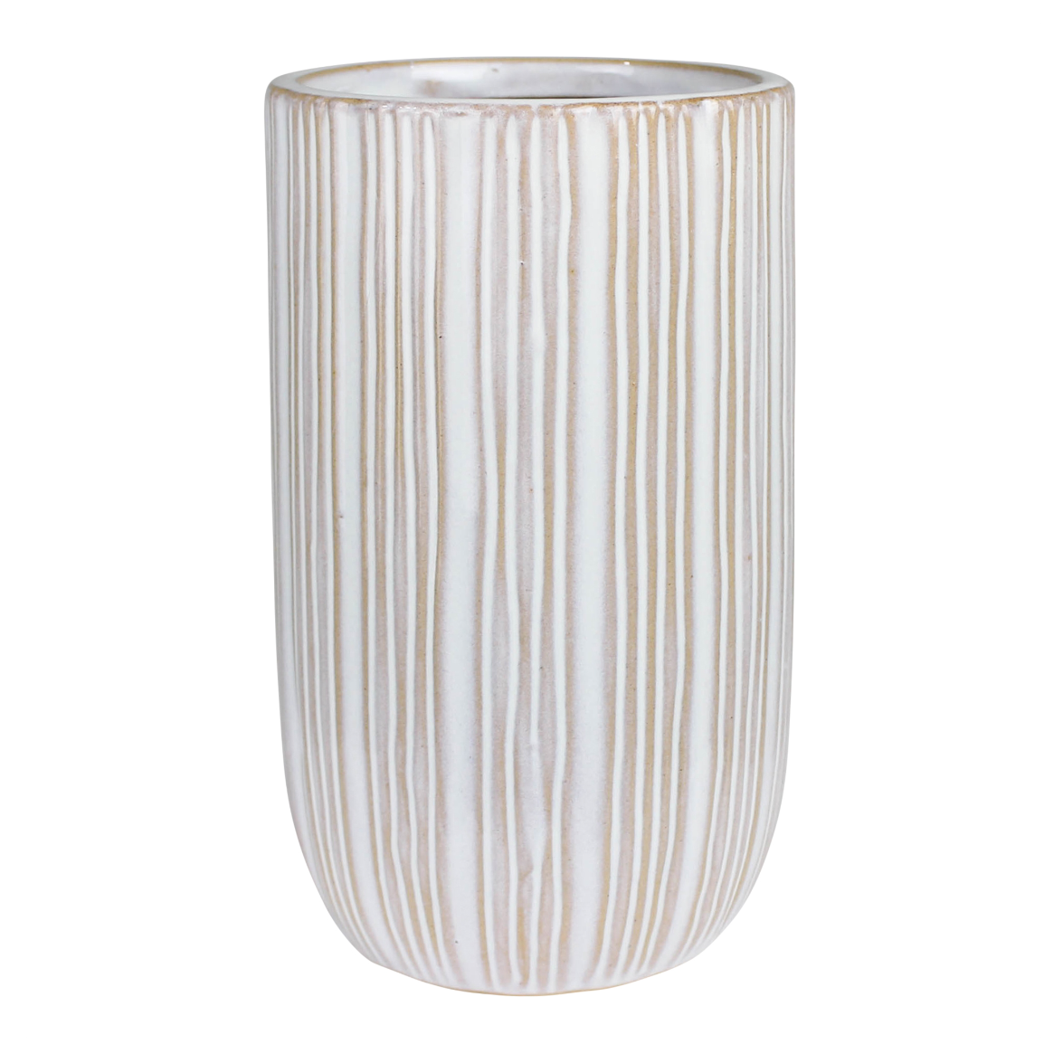 Striped Ceramic Vase
