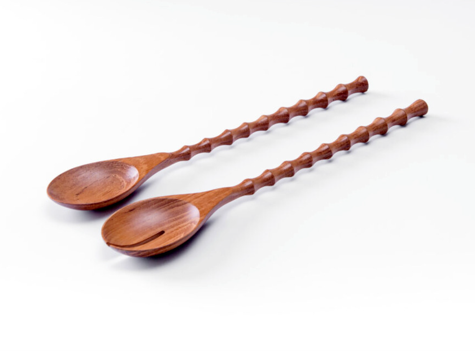 Teak Servers in Bamboo Design