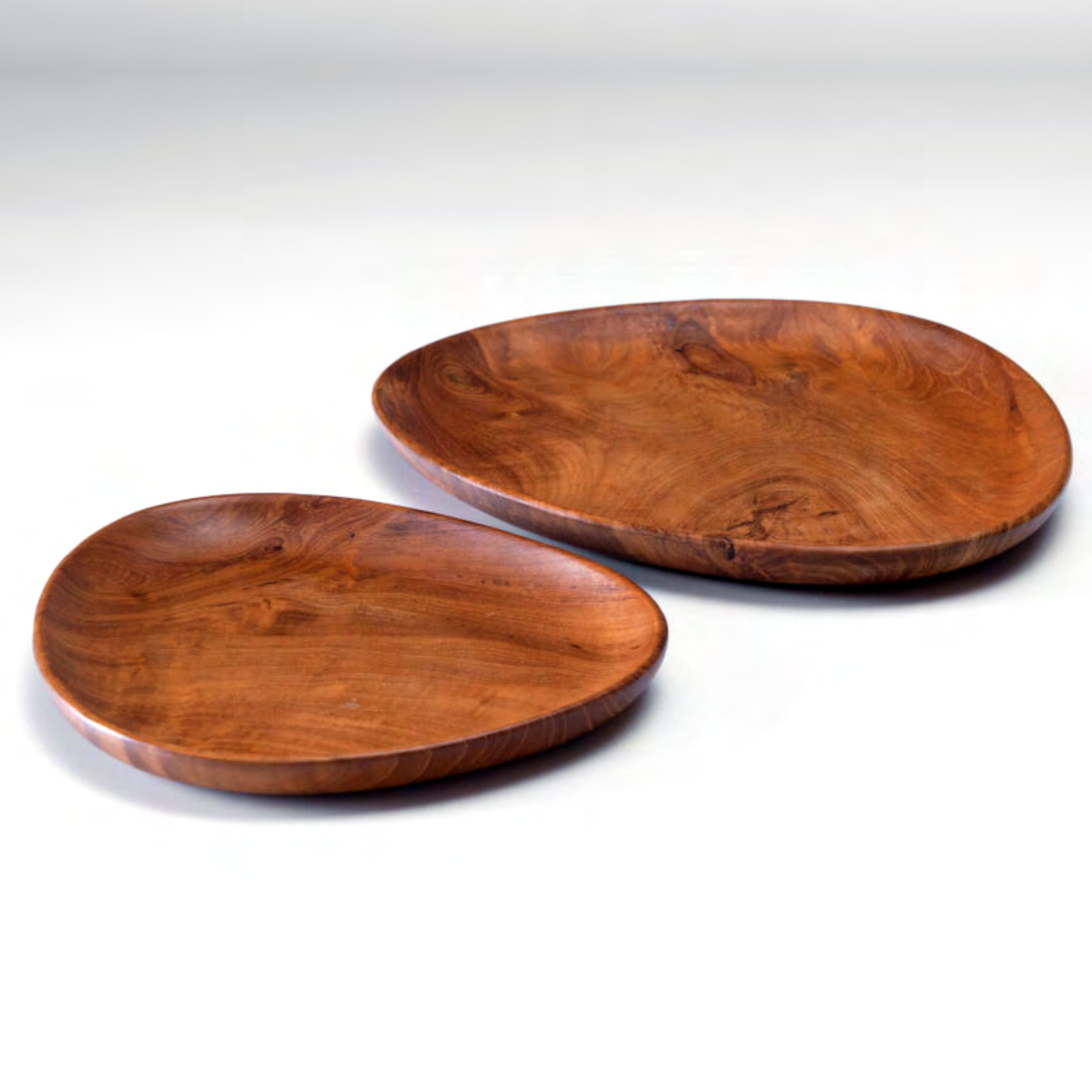 Teak Freeform Plate