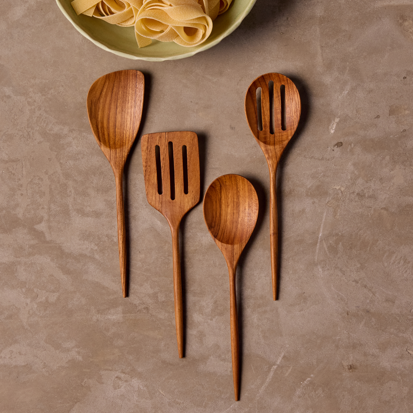 Teak Mini Kitchen Utensils
