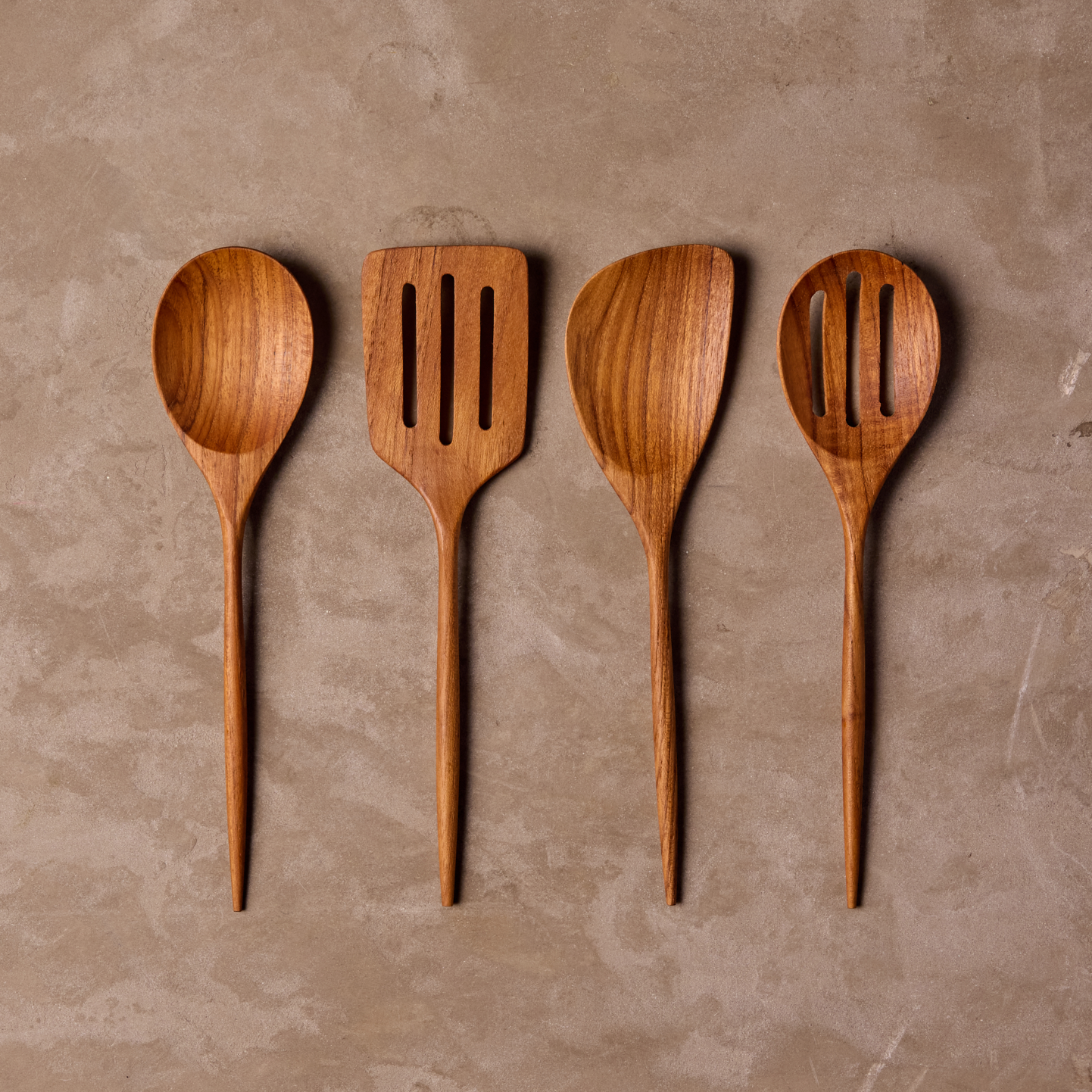 Teak Mini Kitchen Utensils