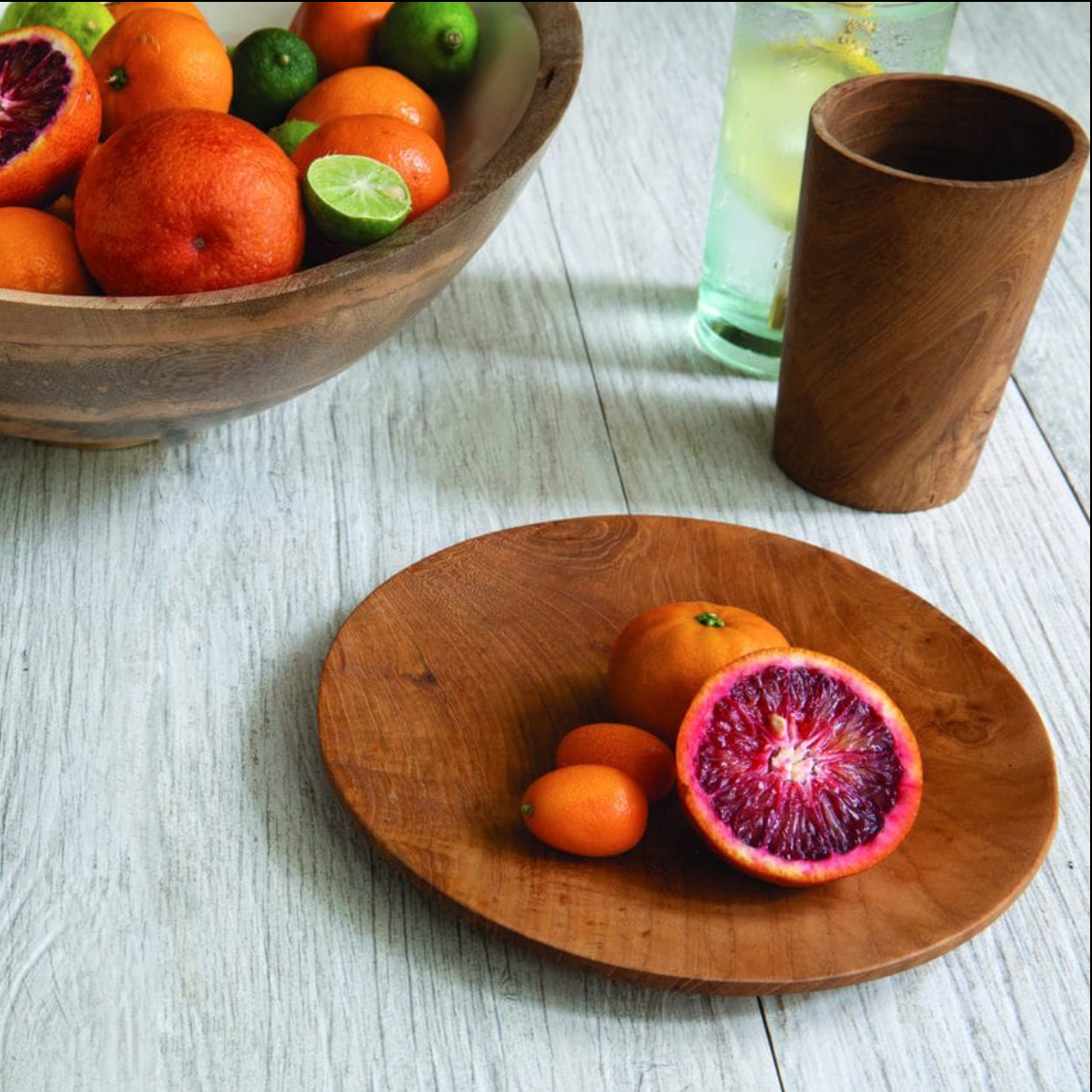 Teak Round Plate